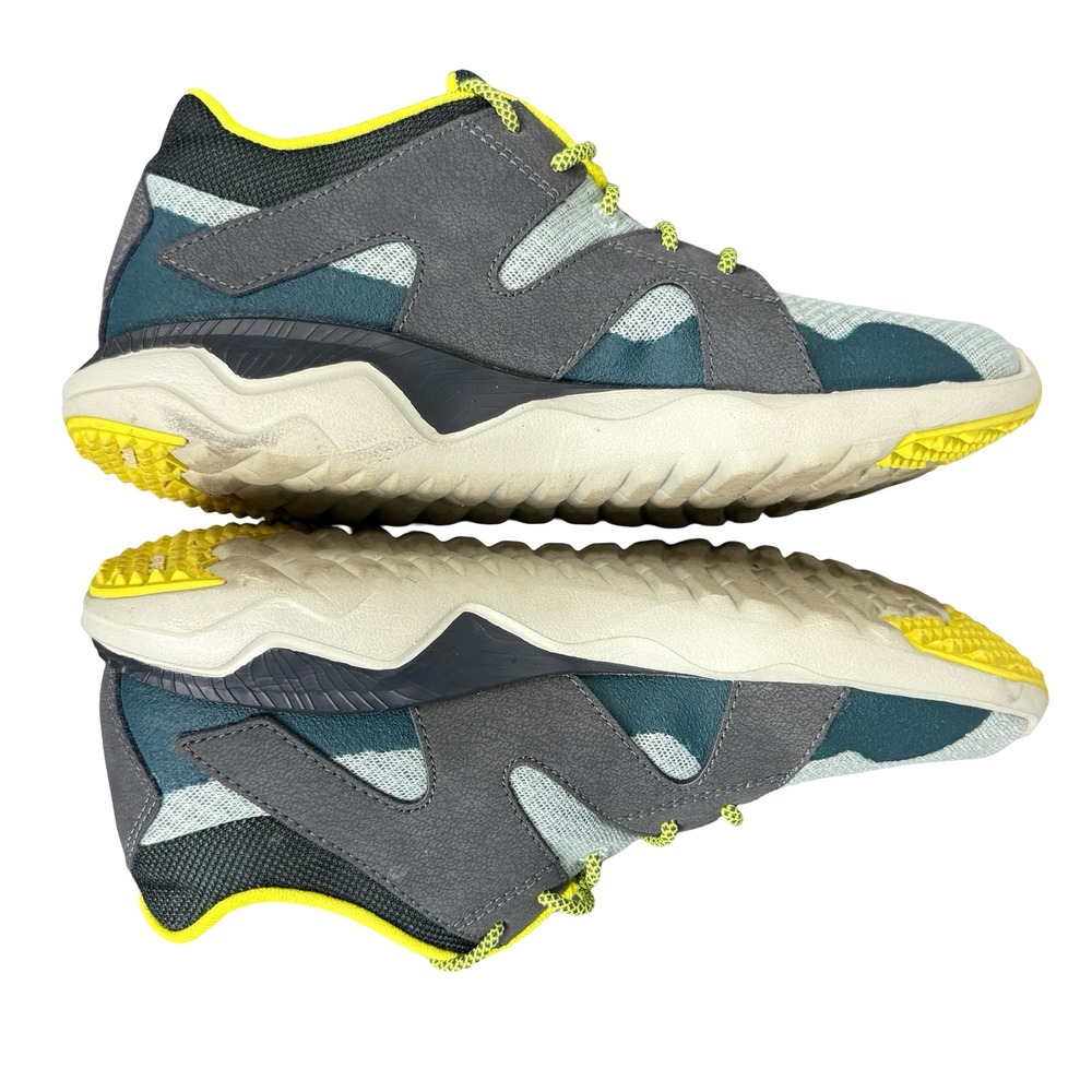 Merrell 1six8 Womens 8.5 Mesh Running Shoes Blue‎ Neon Yellow Sneaker - Picture 7 of 11